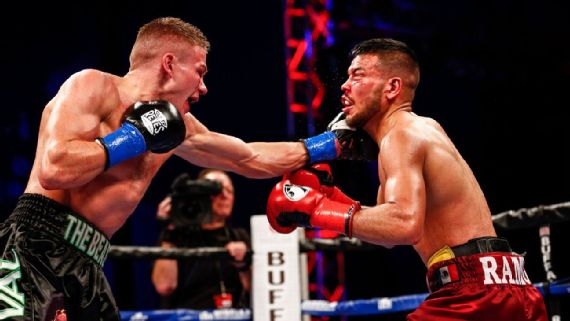 Ivan Baranchyk, left, will put his 14-0 record on the line when he faces Keen Smith on July 14
