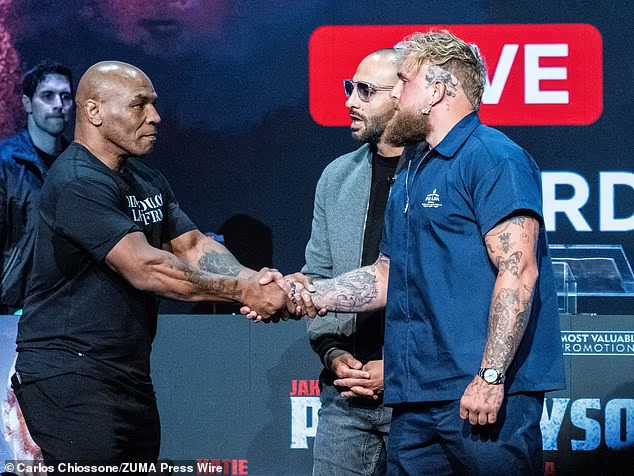 Mike Tyson and Jake Paul