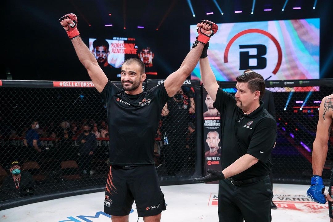 Andrey Koreshkov knocked out Chance Rencountry in the first minute of the fight