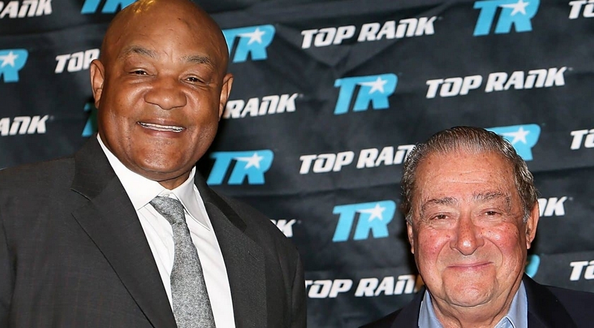 George Foreman y Bob Arum