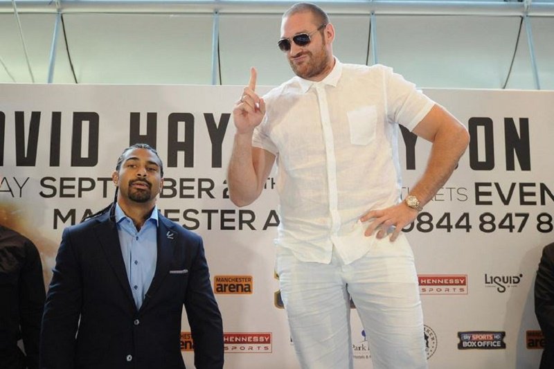 David Haye and Tyson Fury