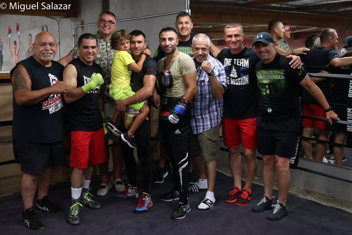 Lamachenko with his team