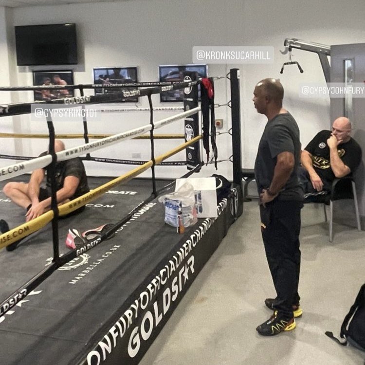 Tyson Fury mit seinem Team