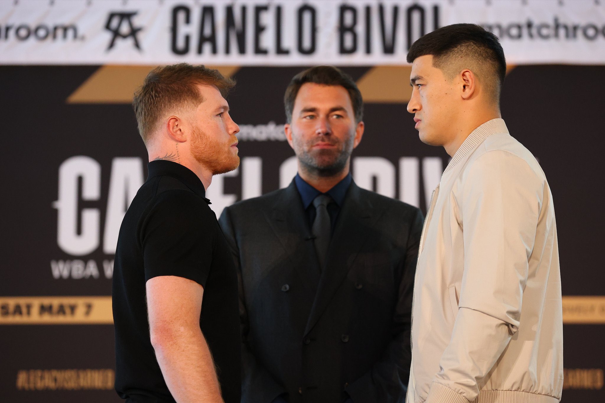 Saul Alvarez and Dmitry Bivol