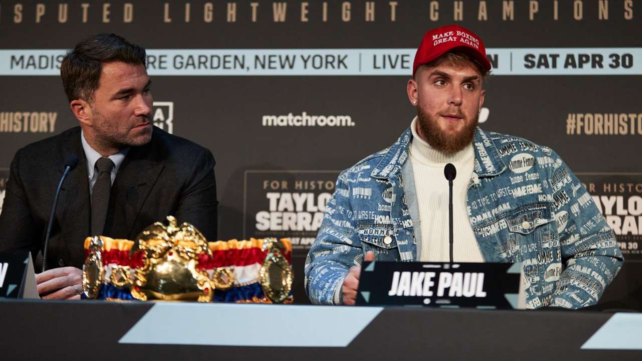 Eddie Hearn y Jake Paul