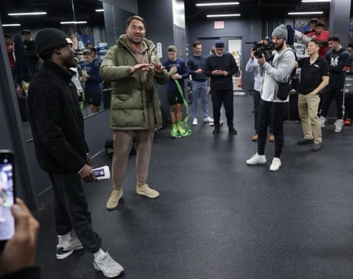 Eddie Hearn in Brooklyn