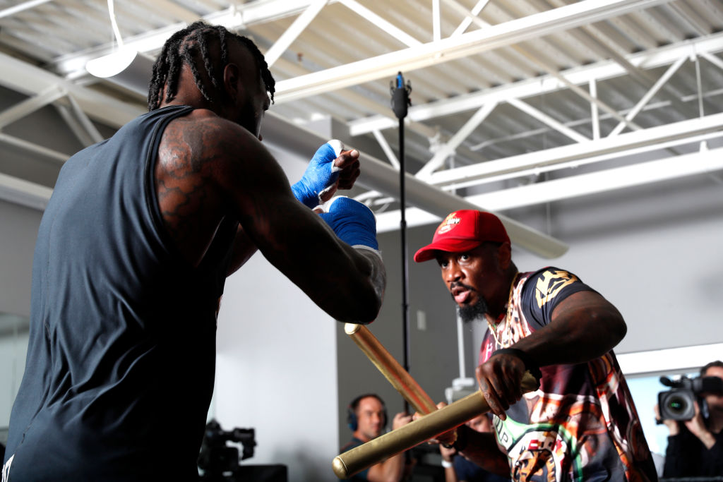 Deontay Wilder and Malik Scott. Getty Images