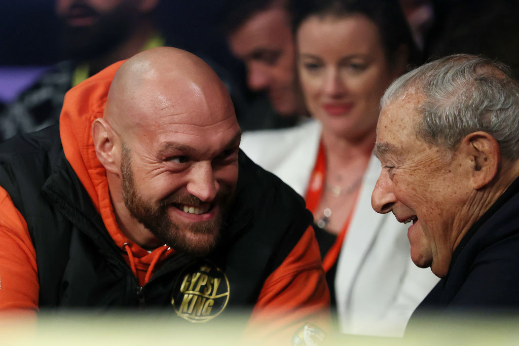 Tyson Fury and Bob Arum. Getty Images