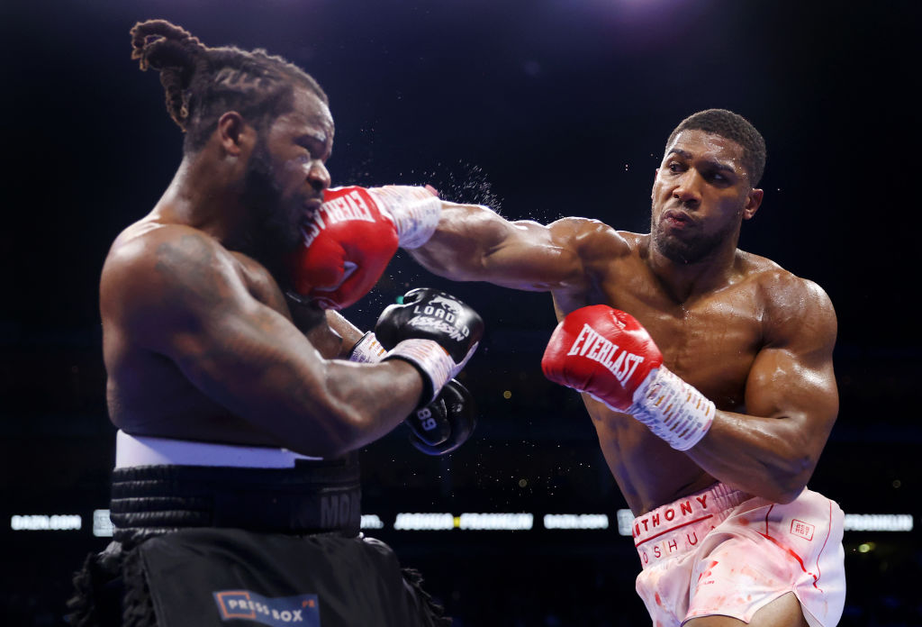 Jermaine Franklin - Anthony Joshua. Getty Images