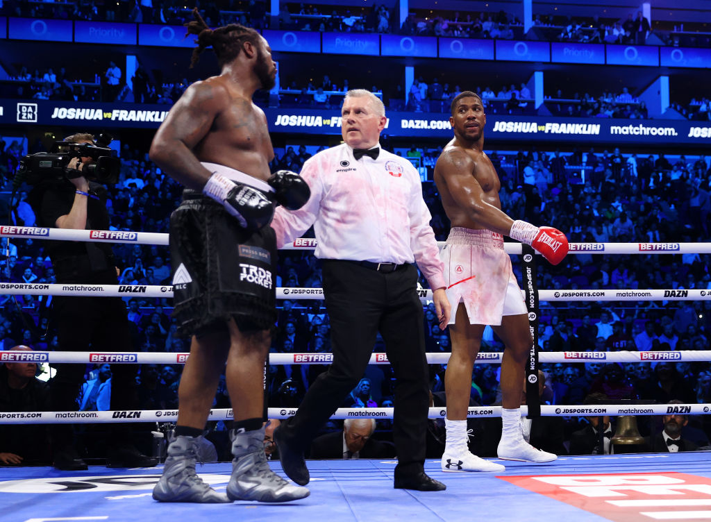 Jermaine Franklin - Anthony Joshua. Getty Images
