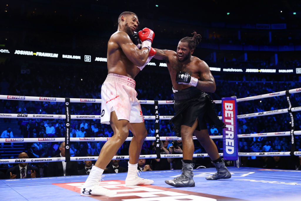 Anthony Joshua - Jermaine Franklin. Getty Images
