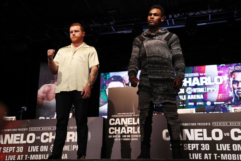 Saul Alvarez and Jermell Charlo. Getty Images