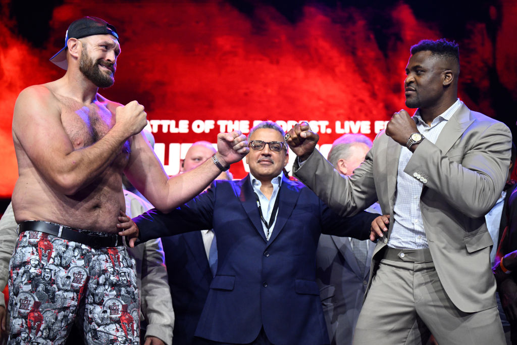 Tyson Fury und Francis Ngannou. Getty Images