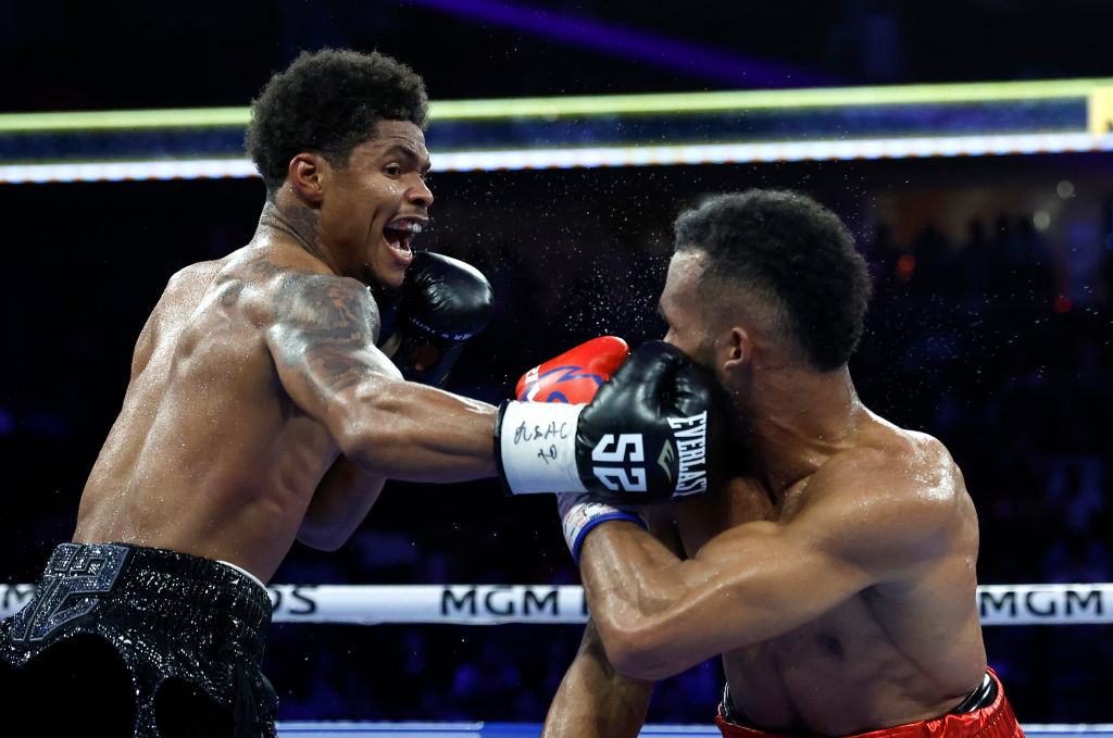 Shakur Stevenson - Edwin De Los Santos. Imagens de Getty