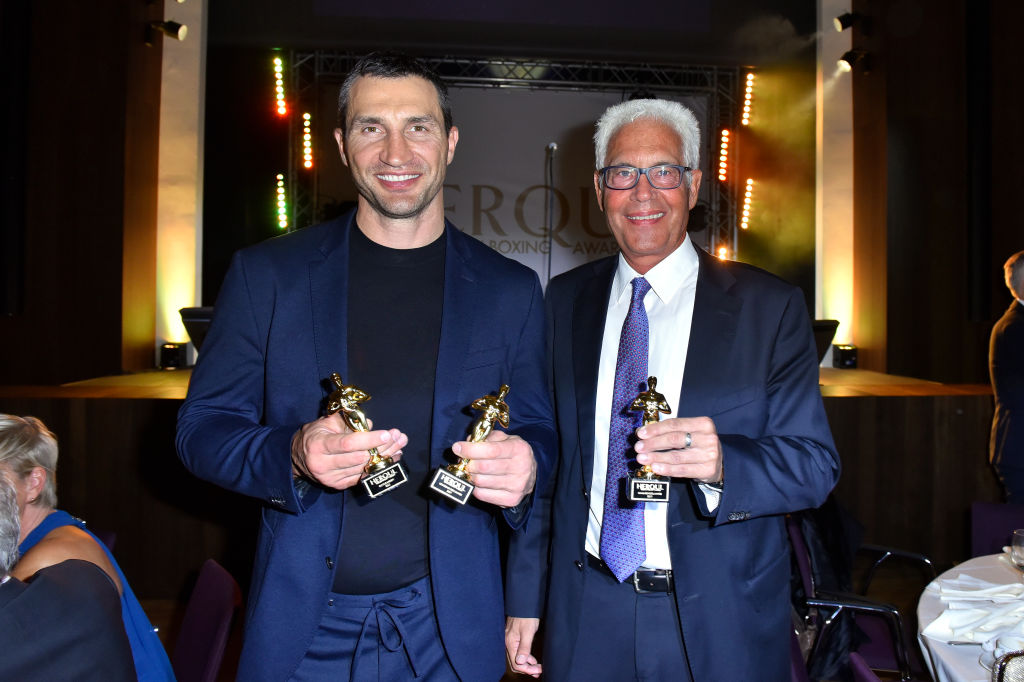 Wladimir Klitschko y Bernd Bente. Getty Images