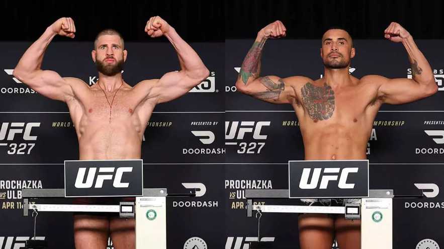 UFC 327 weigh-in results