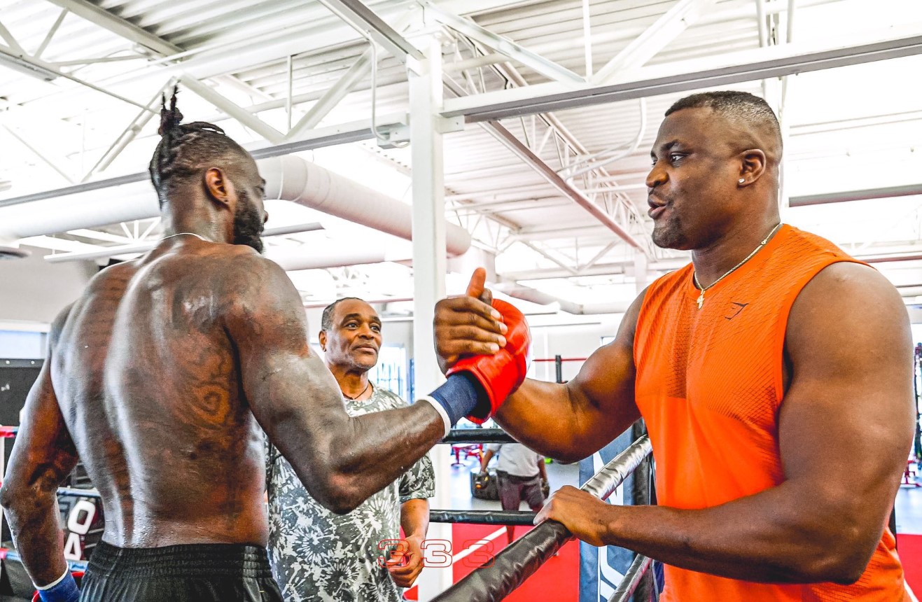 Deontay Wilder and Francis Ngannou