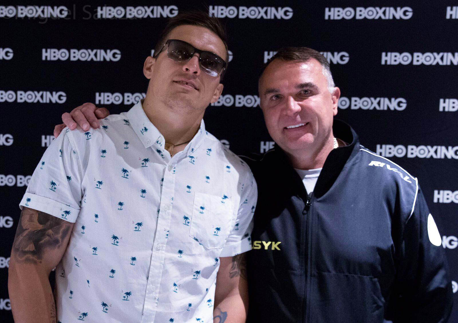 Alexander Usyk and Egis Klimas