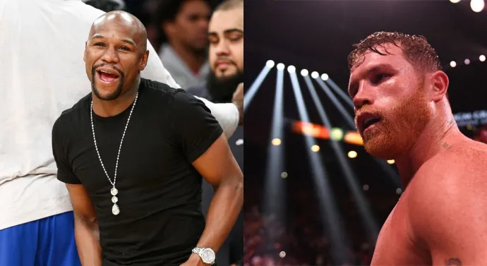 Floyd Mayweather en Saul Alvarez