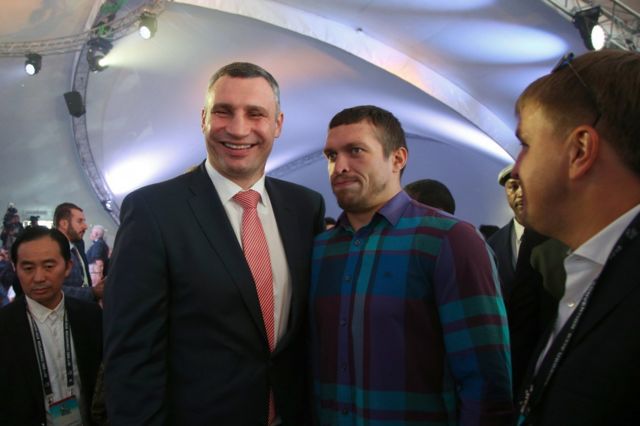 Vitali Klitschko und Oleksandr Usyk
