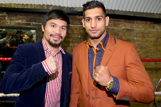 Manny Pacquiao and Amir Khan