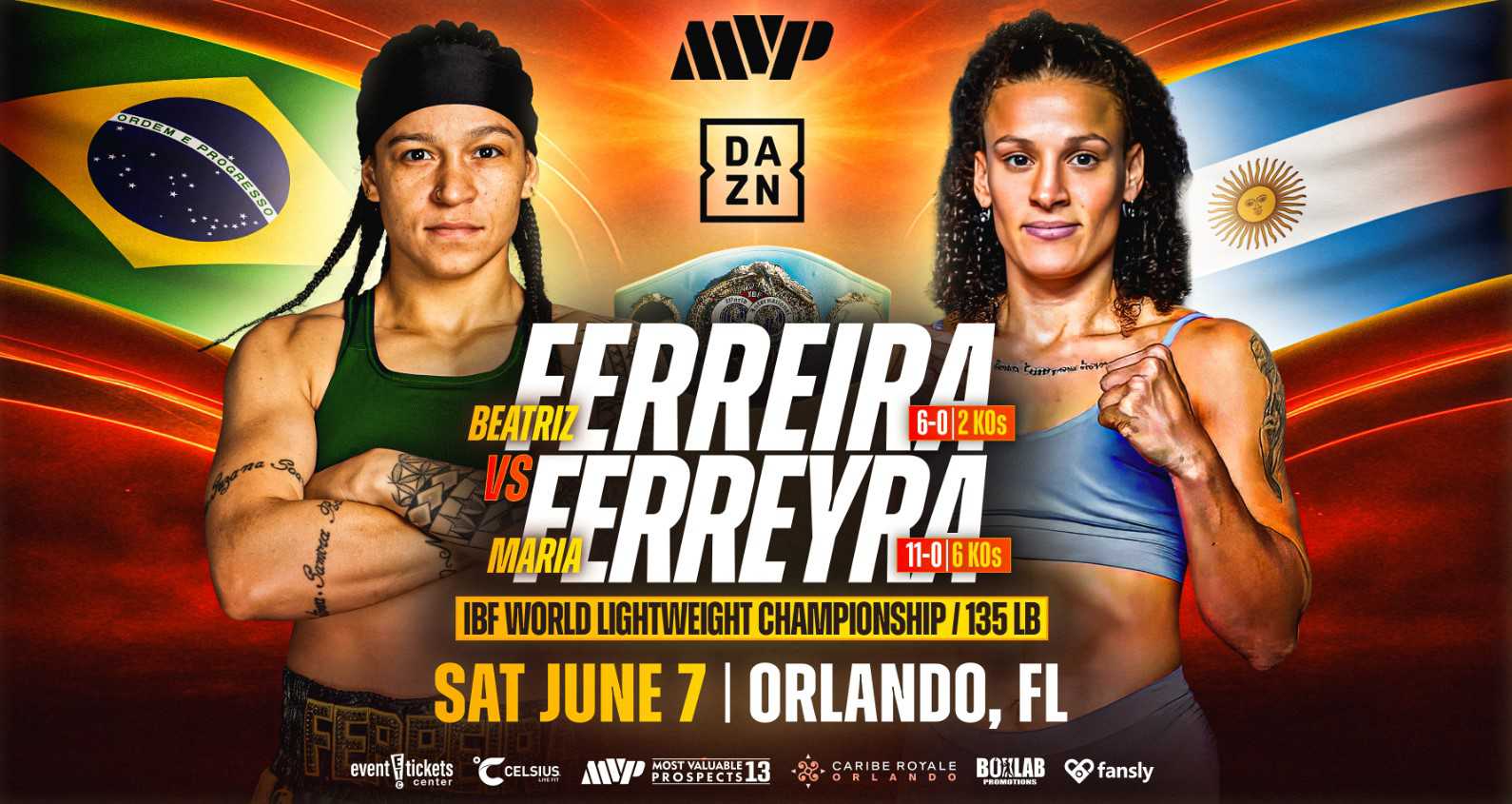 Beatriz Ferreira vs Maria Ferreyra - Datum, Starttijd, Gevechtskaart, Locatie