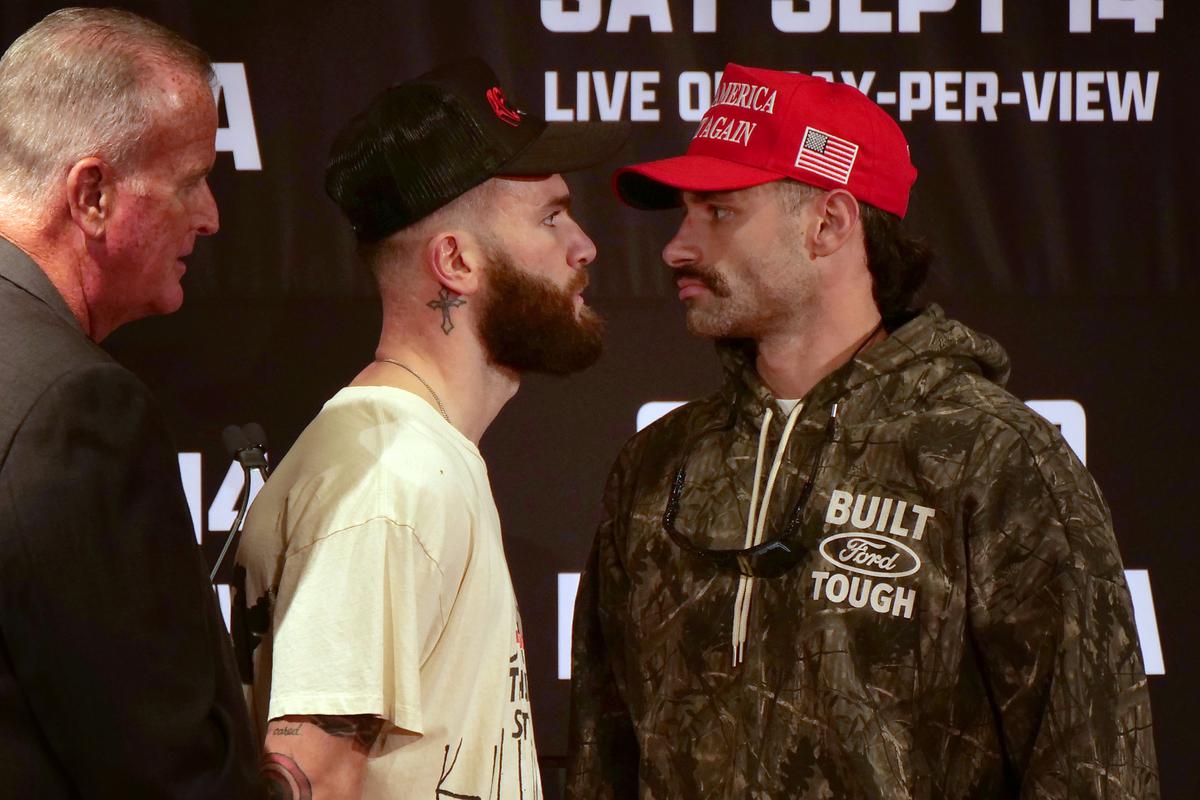 Caleb Plant und Trevor McCumby. Getty Images