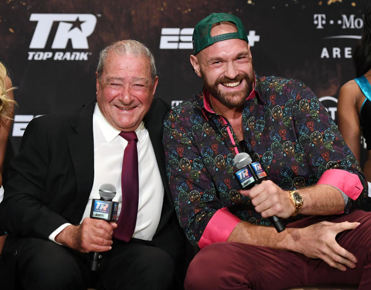 Bob Arum and Tyson Fury. Getty Images