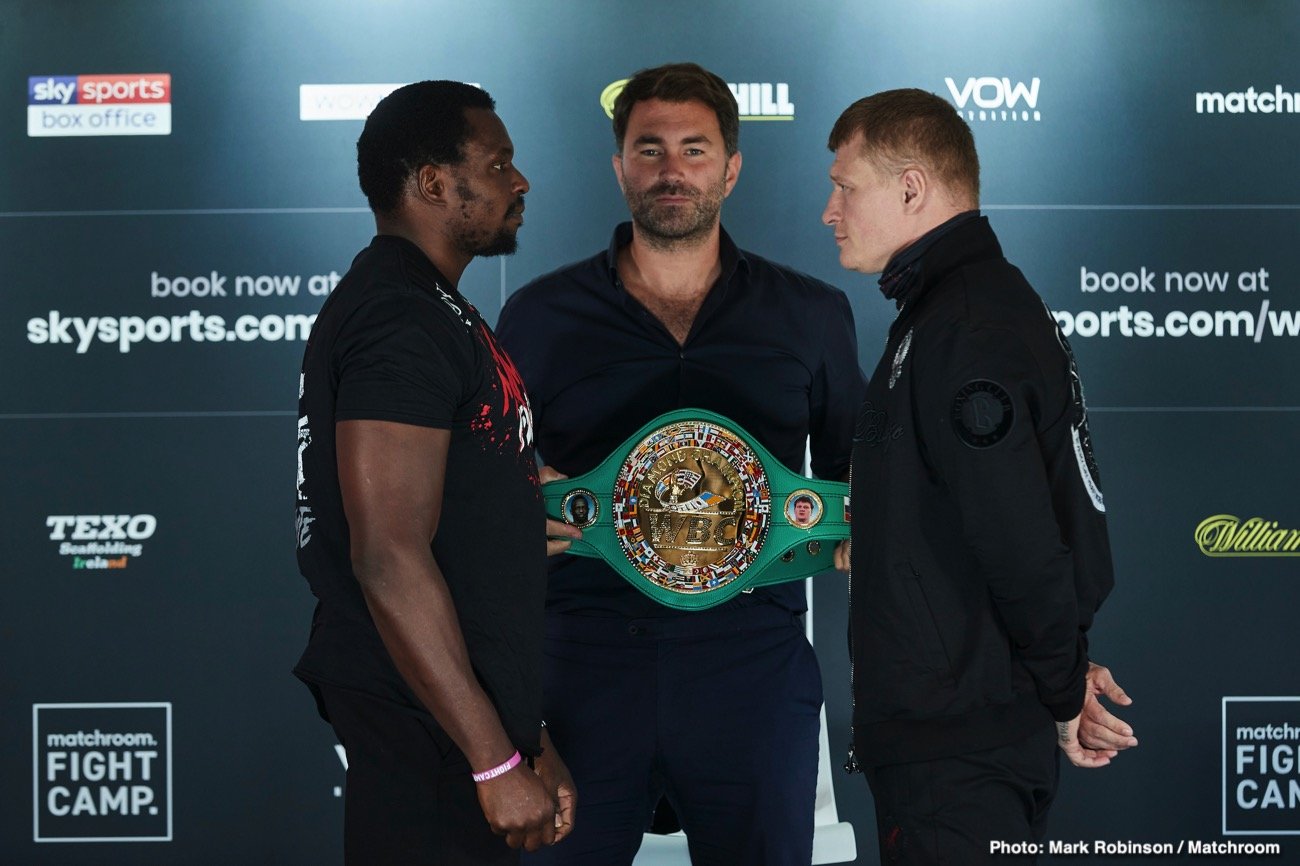 Dillian Whyte and Alexander Povetkin, Matchroom