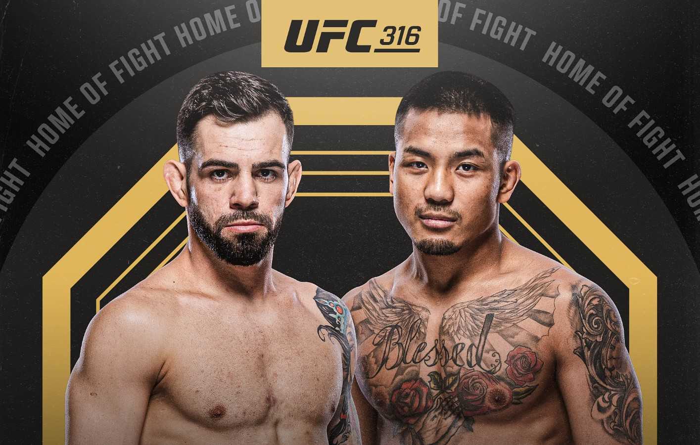 UFC 316: Silva vs Van - Date, Start time, Fight Card, Location