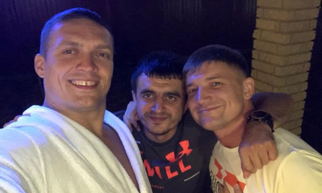 Oleksandr Usyk, Oleksandr Foka and Mykola Kovalchuk