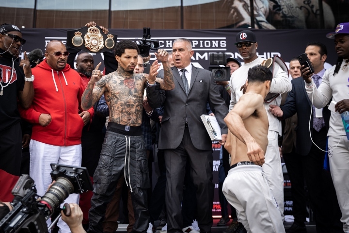 Gervonta Davis y Rolando Romero pesan