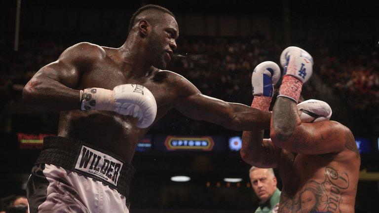 Deontay Wilder stopped Chris Arreola in eight rounds in his last fight in July and could face the winner of AJ-Klitschko in a heavyweight unification clash
