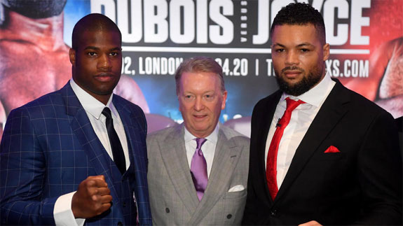 Danielle Dubois, Frank Warren, and Joe Joyce