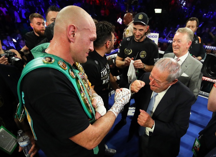 Tyson Fury y Bob Arum