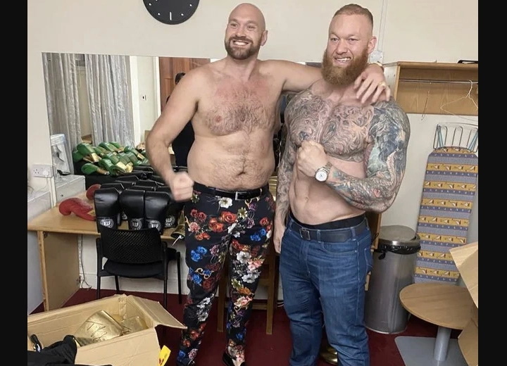 Tyson Fury and Hafthor "Thor" Bjornsson