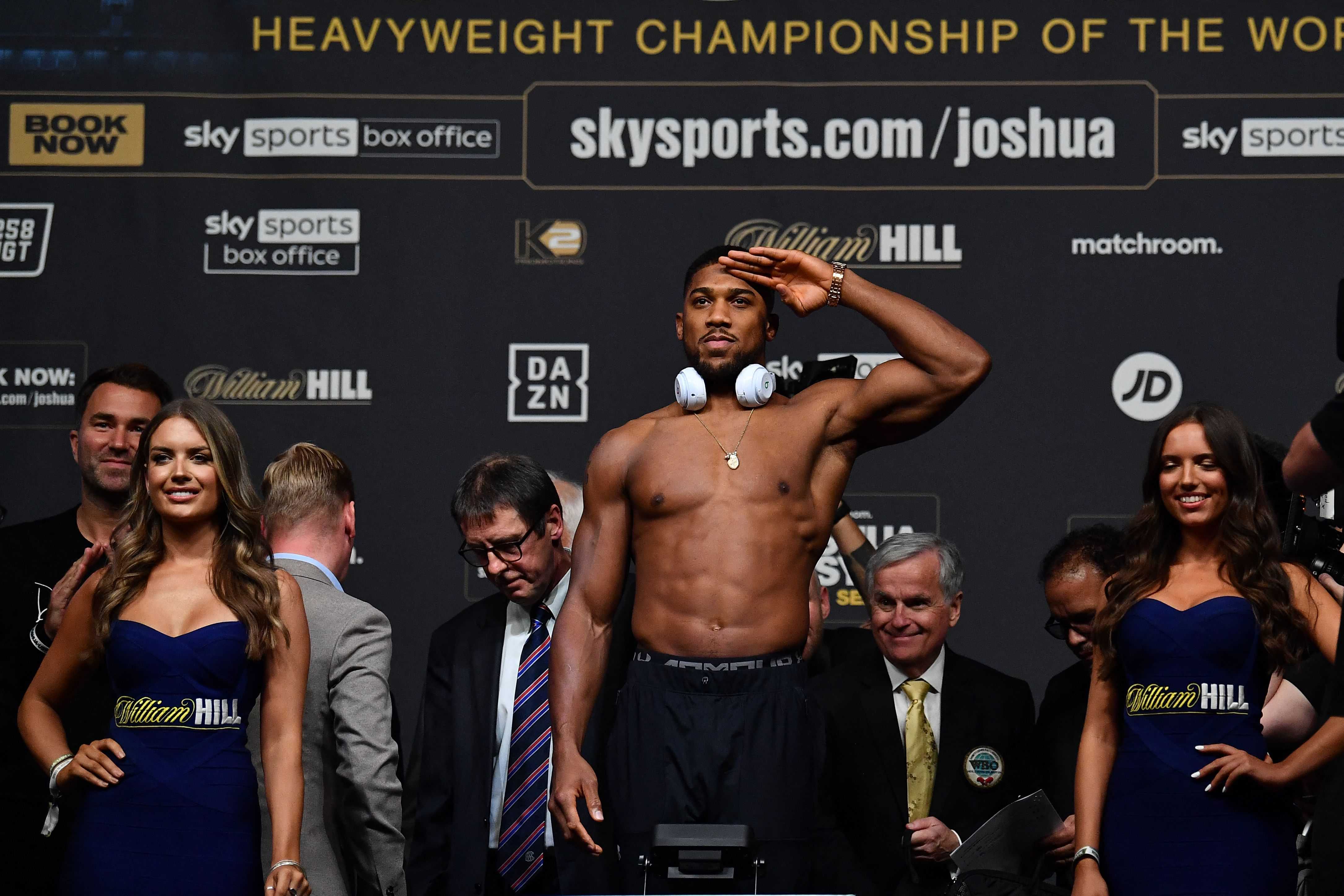 Anthony Joshua. Getty Images