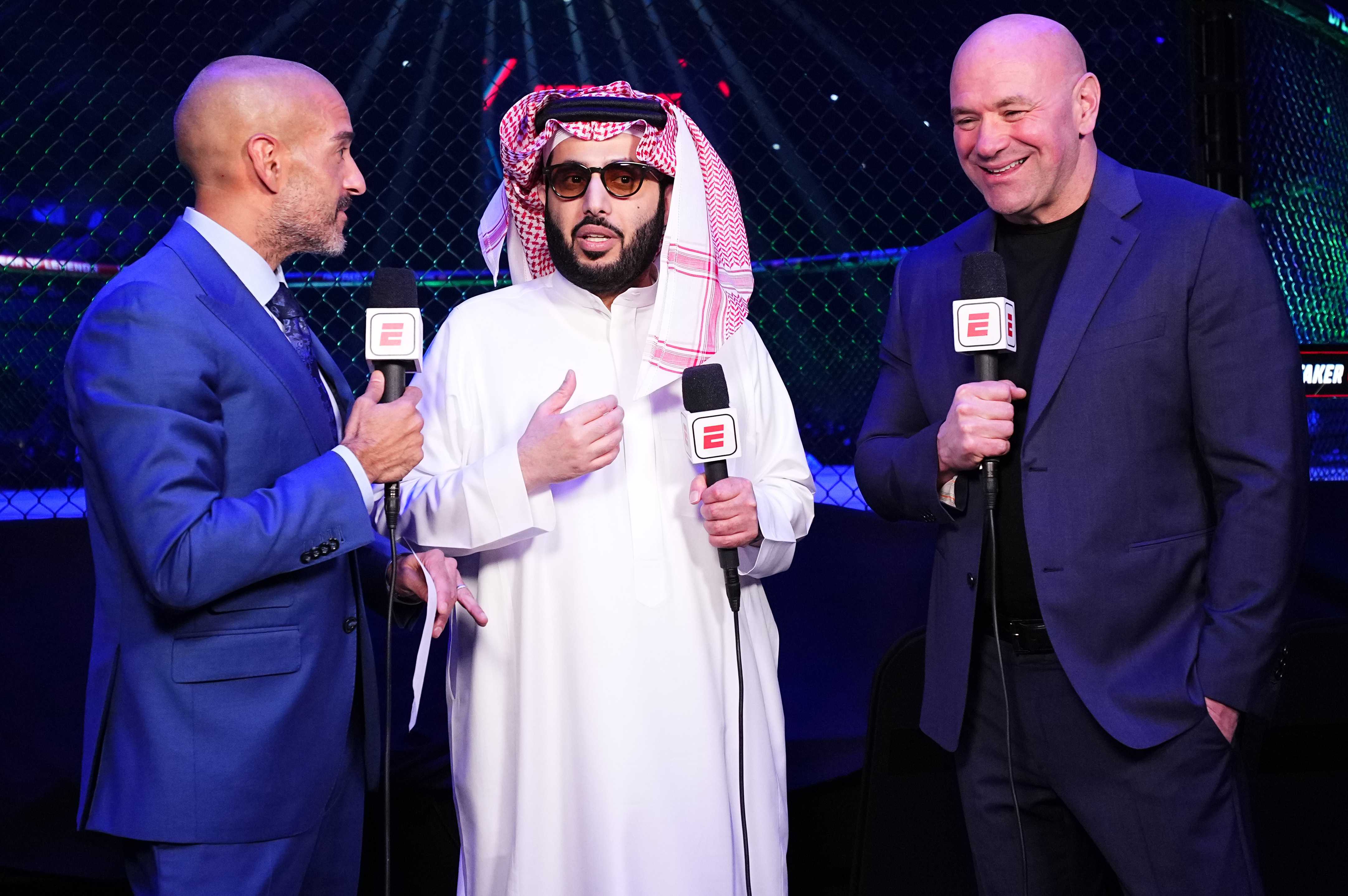 Al al-Sheikh Turks und Dana White. Getty Images