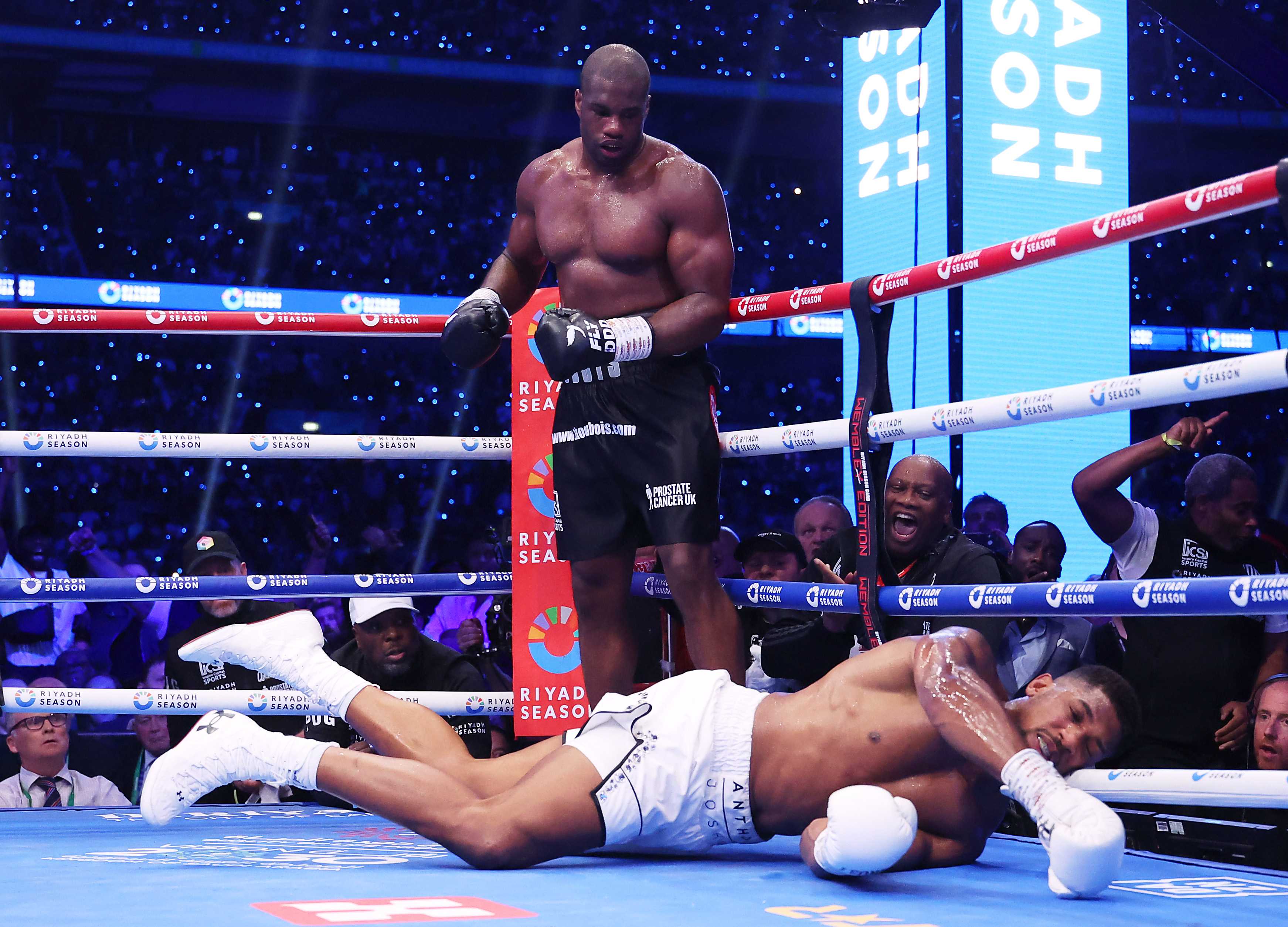 Daniel Dubois - Anthony Joshua. Getty Images