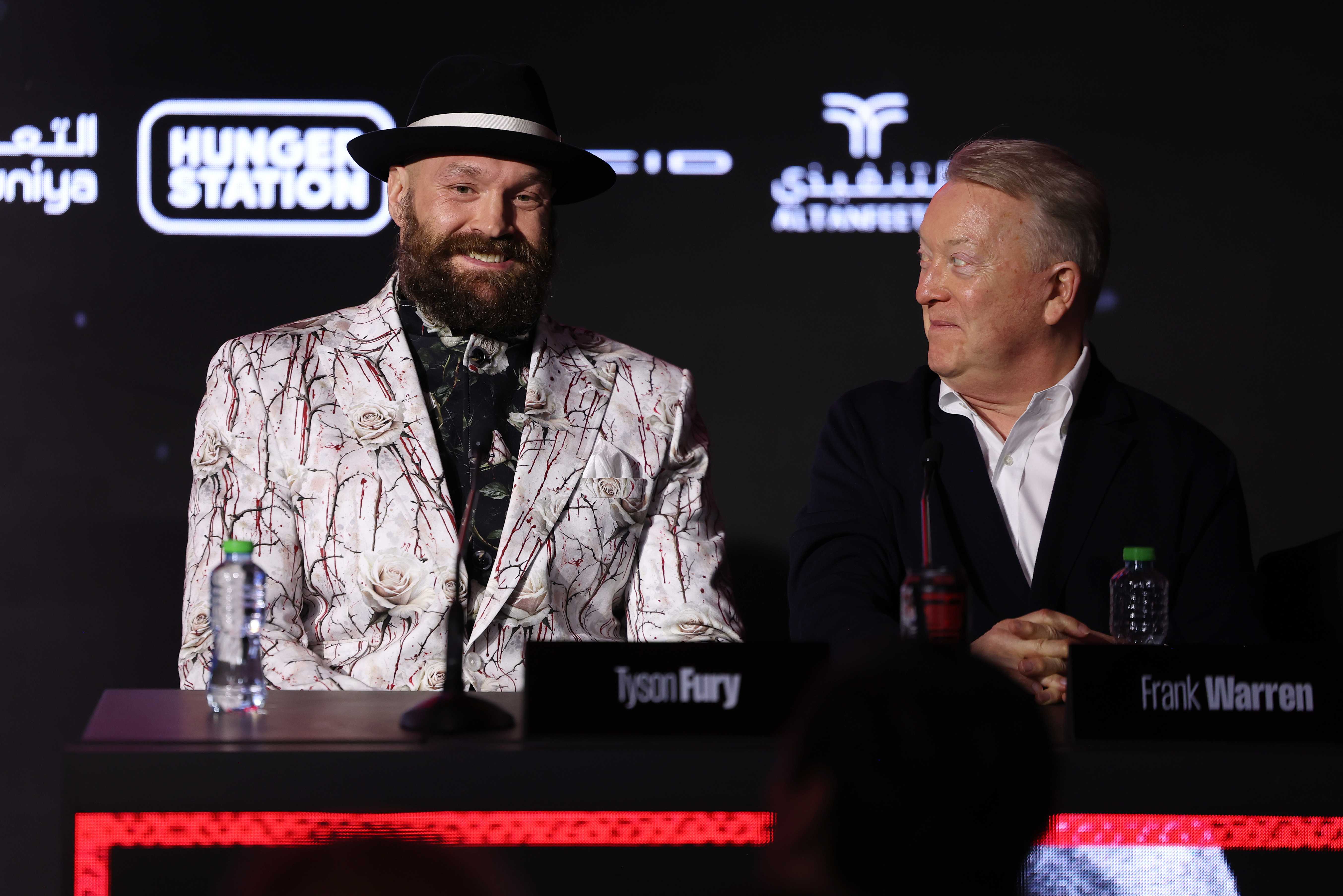 Tyson Fury et Frank Warren. Getty Images