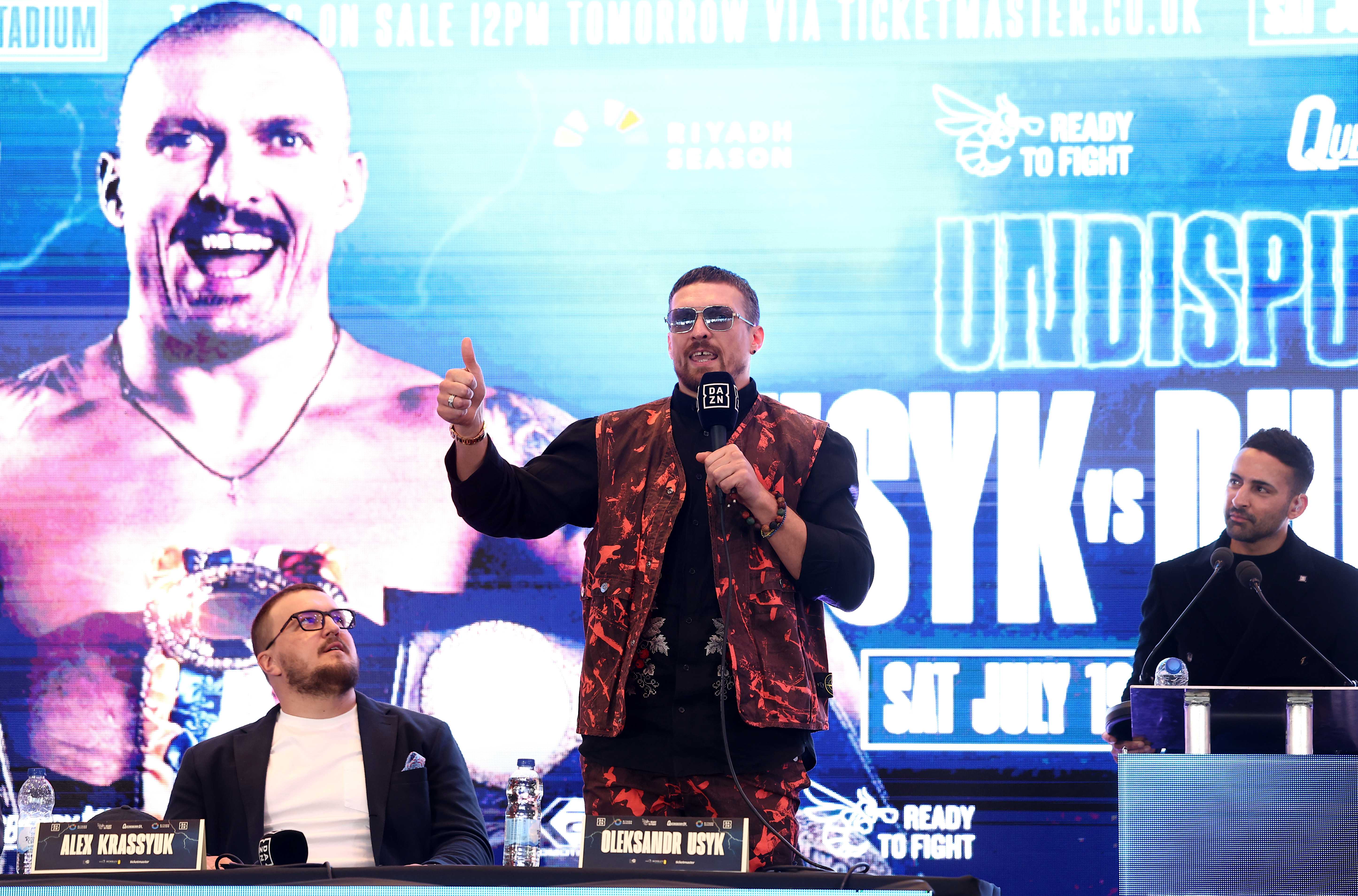 Usyk: "Ich habe noch zwei Kämpfe"