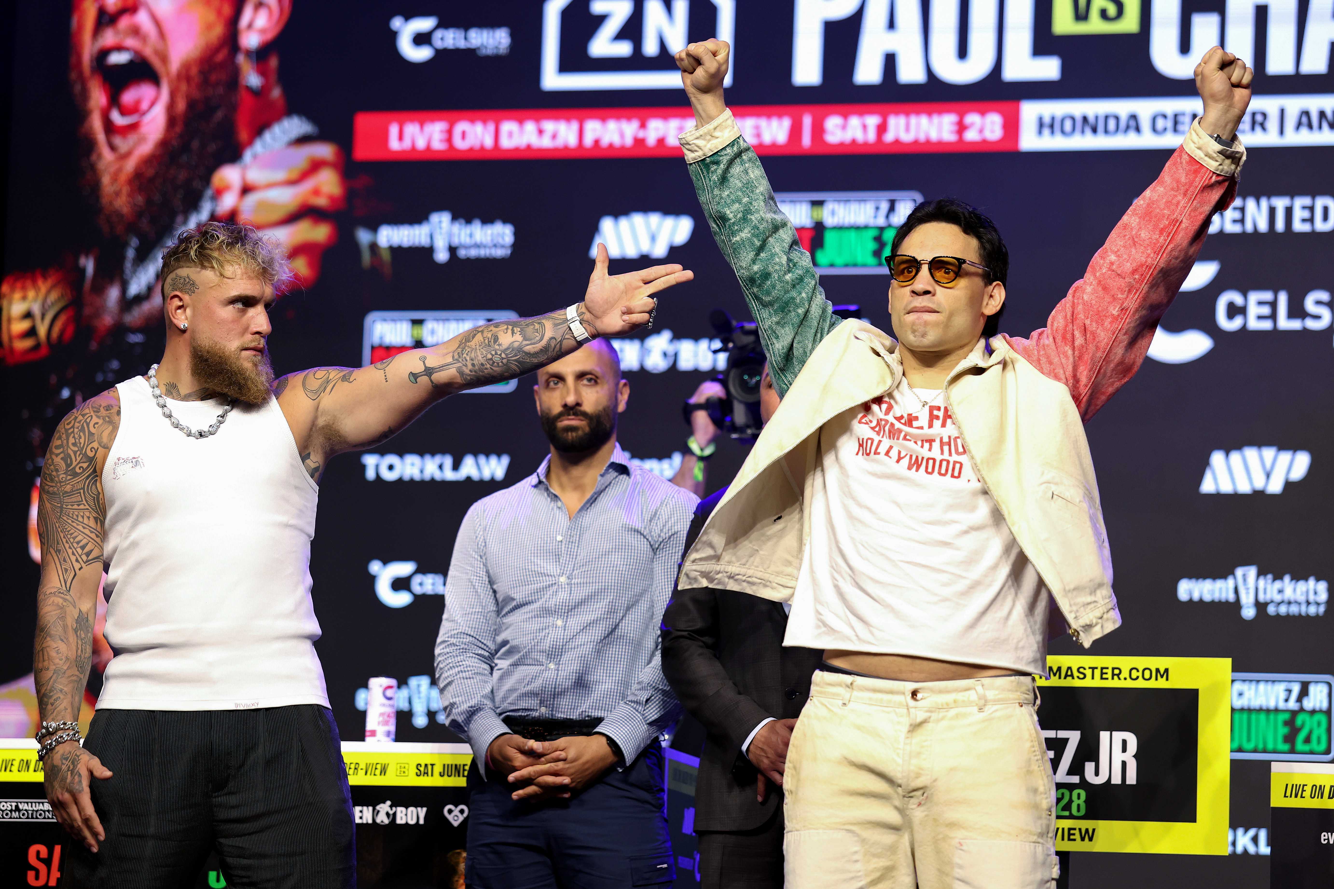 Jake Paul y Julio Cesar Chavez Jr. Getty Images
