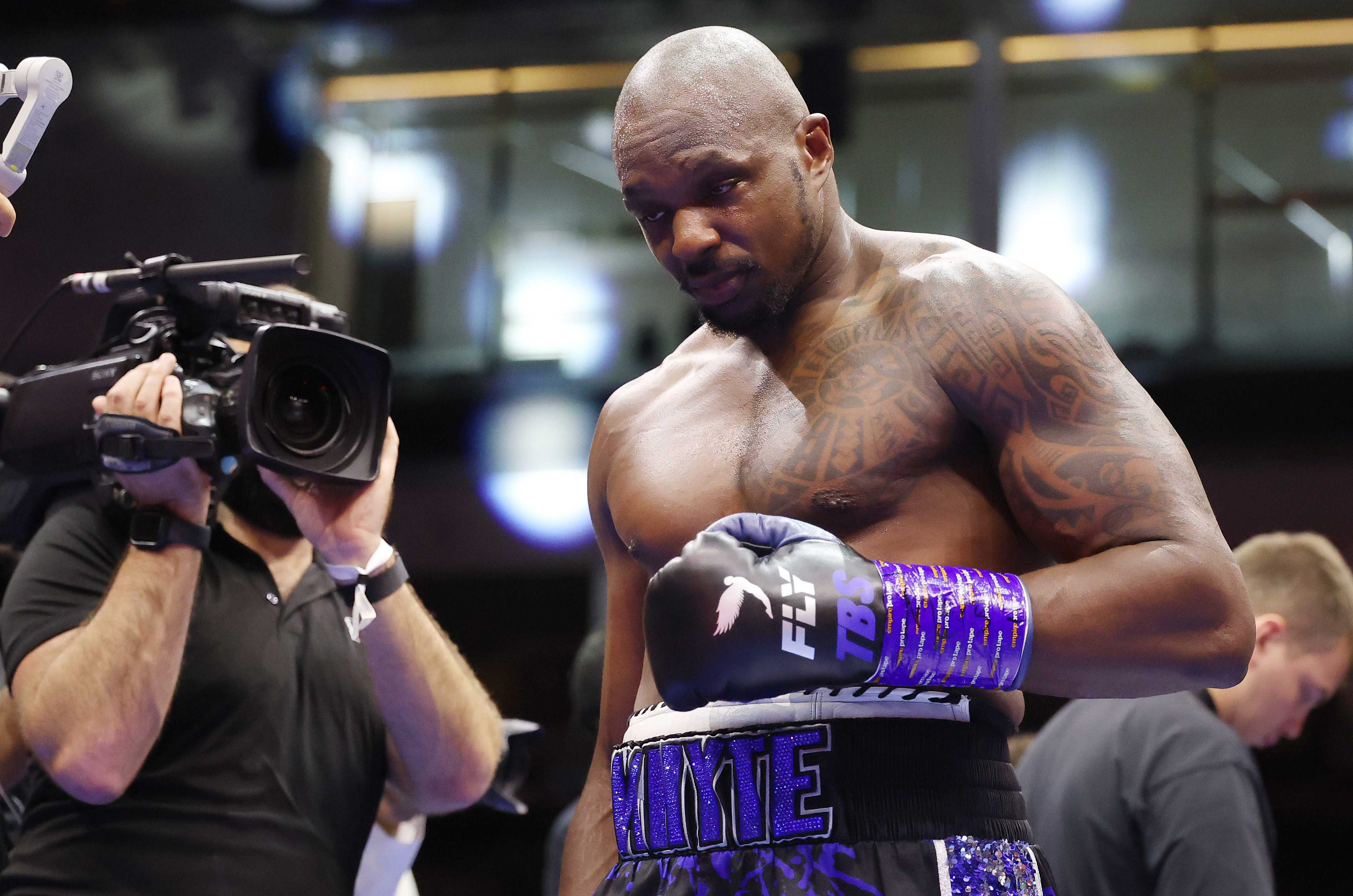 Dillian Whyte. Getty Images Dillian Whyte. Getty Images