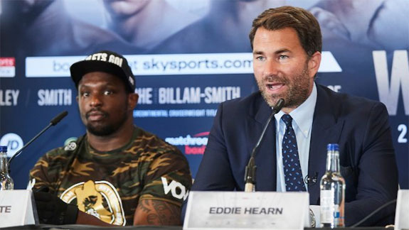 Dillian Whyte and Eddie Hearn