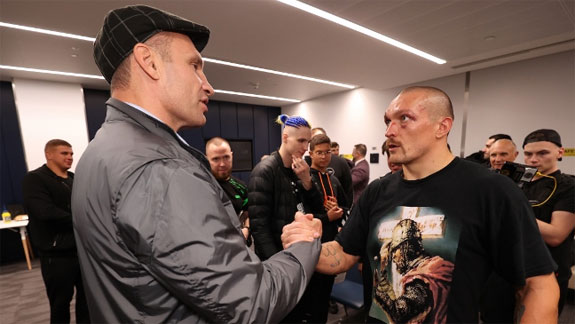 Vitali Klitschko and Oleksandr Usyk
