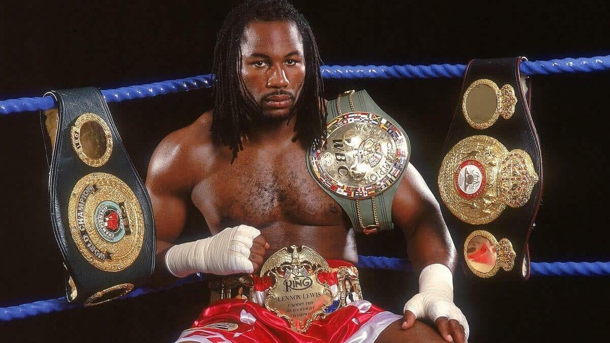 Lennox Lewis in his youth