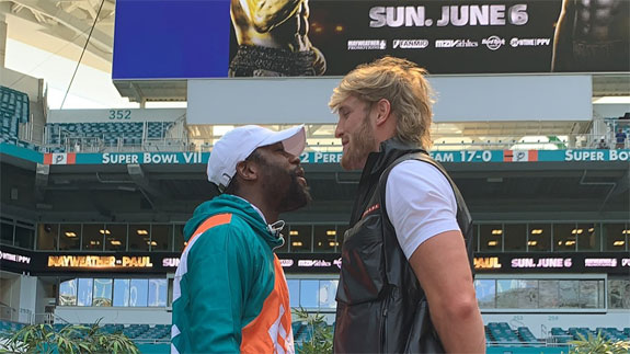 Floyd Mayweather and Logan Paul