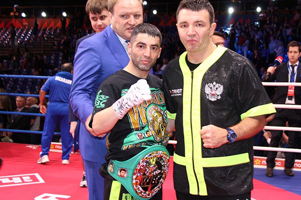 Misha Aloyan with his coach Eduard Kravtsov