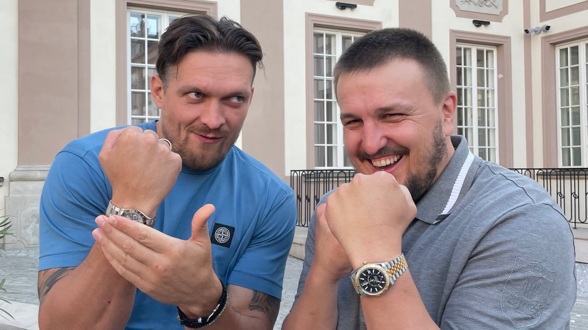Alexander Usik en Alexander Krasiuk in Warschau. Sport