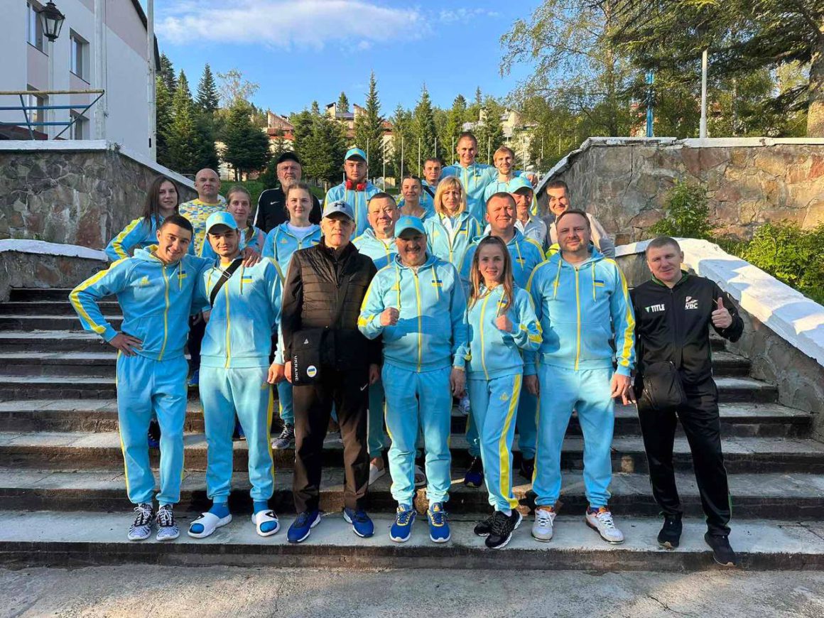 Ukrainian national team before the tournament in Poland